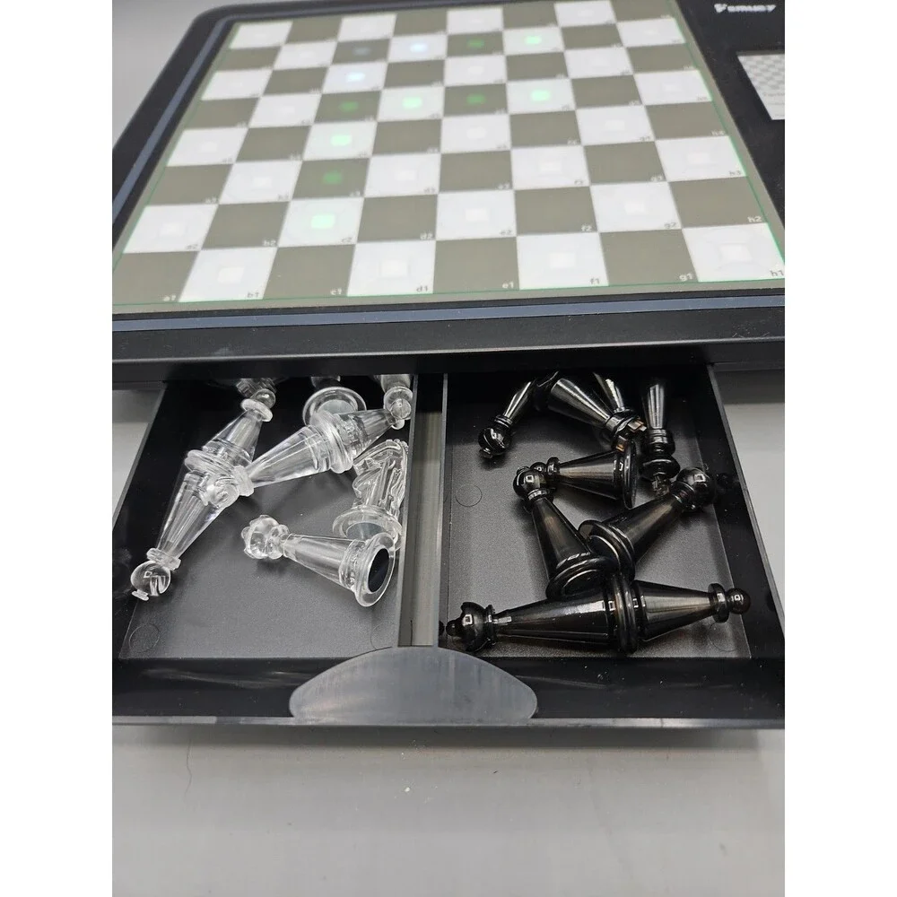 Electronic Chess Board L6 with LED Lights, Computer Chess Set with Piece Charger